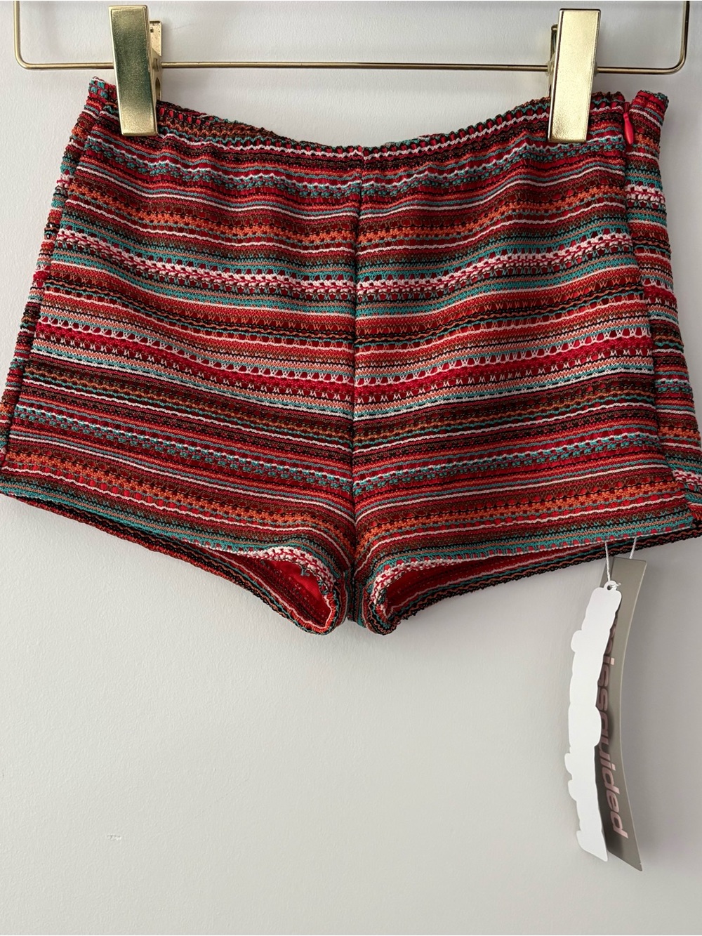 Missguided Multicolor Crochet Boho Shorts - NWT - Festival / Swim Cover Up